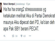 Dicopot dari Jubir Demokrat, Ini Tanggapan Ruhut Sitompul