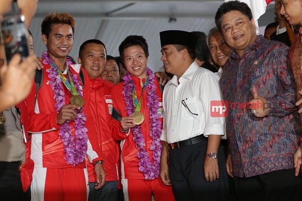 Kedatangan Pahlawan Olahraga di Tanah Air