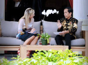 Jokowi Bersama Ratu Belanda di Beranda Istana