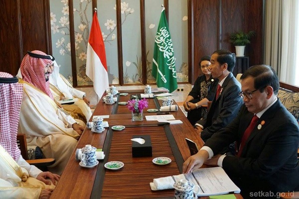 Pertemuan Bilateral Presiden Jokowi dengan Mohammed Bin Salman