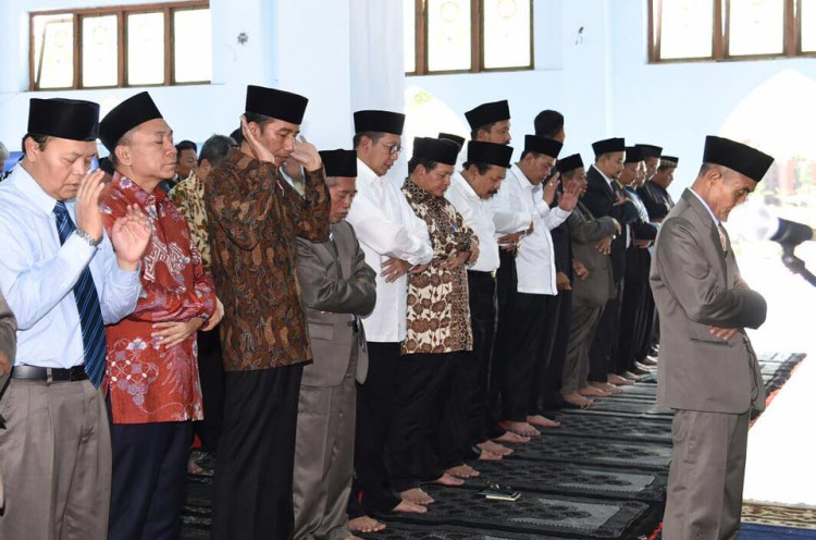 Presiden Jokowi Salat Id di Masjid Istiqlal