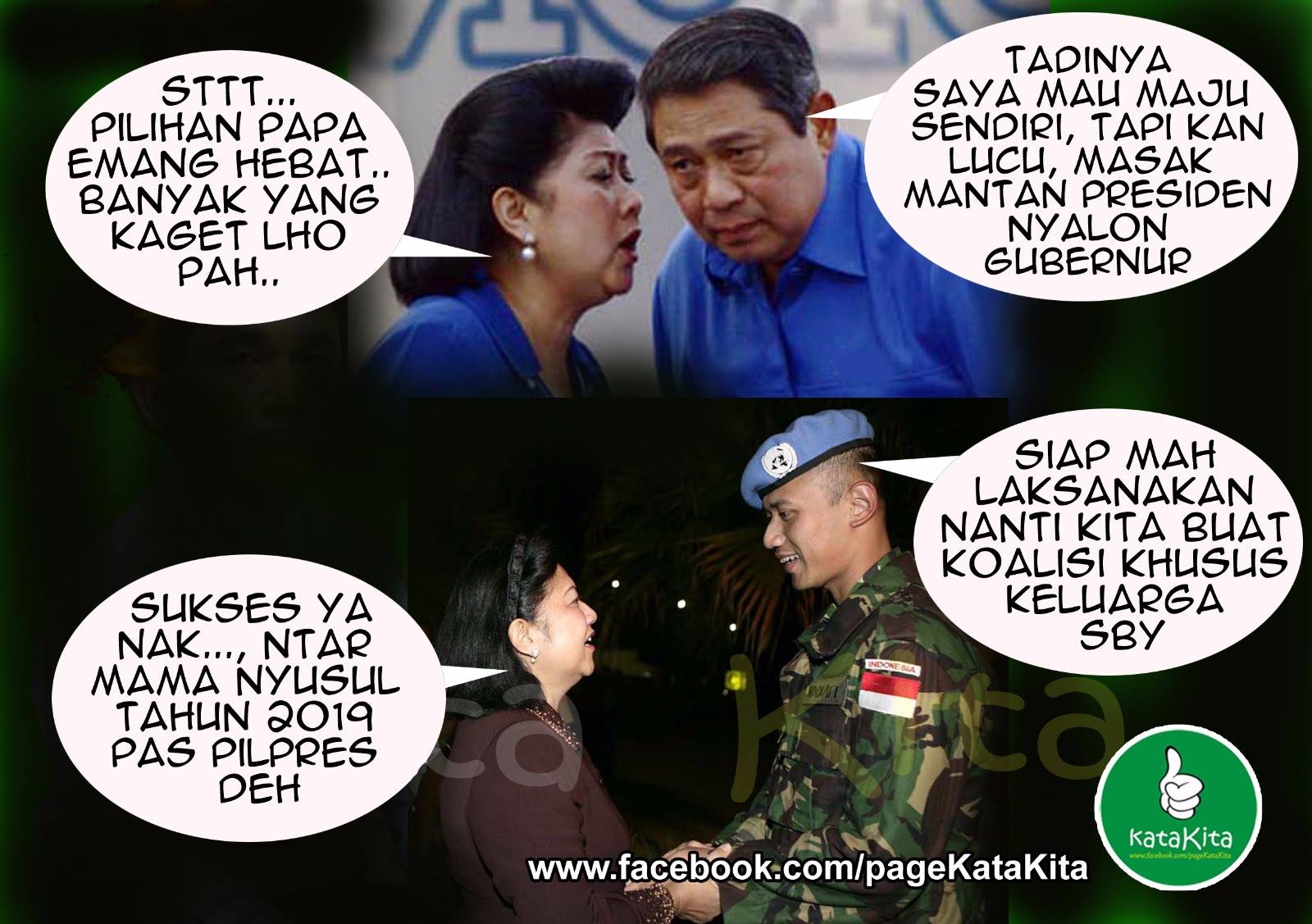 Meme Kocak Agus Yudhoyono 'Nyalon' Jadi Gubernur