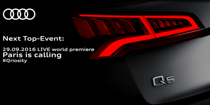 Teaser Audi Q5 2017 Resmi Dirilis