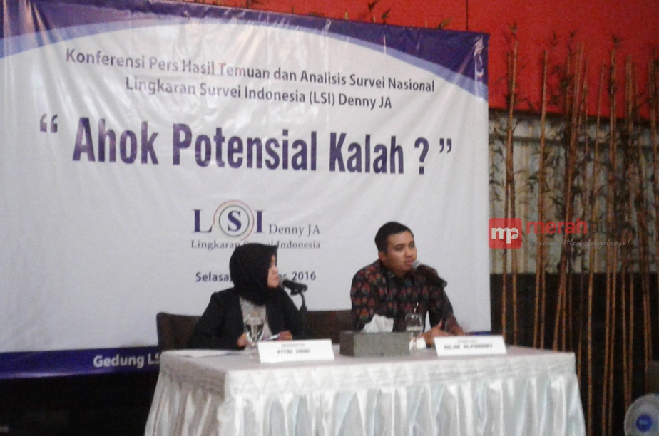 LSI: Elektabilitas Ahok Menurun karena Isu-isu Negatif