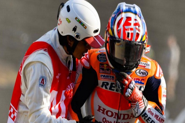 Dani Pedrosa Cedera, Hiroshi Aoyama Turun di Sirkuit Motegi