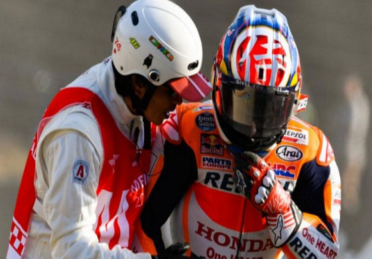 Dani Pedrosa Cedera, Hiroshi Aoyama Turun di Sirkuit Motegi