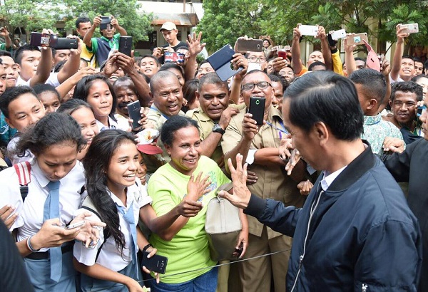 Presiden Jokowi di Sentani Jayapura