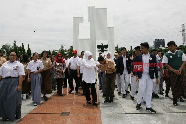 Bangkitkan Rasa Nasionalisme, Mensos Ajak 150 Siswa Ke Museum