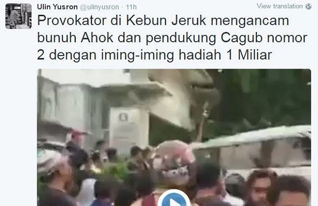 Provokator Rusak Rencana Demo Damai Dengan Sayembara Bunuh Ahok