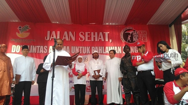 Gelar Doa Lintas Agama, Ini Pesan Mensos Khofifah