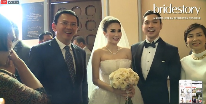 Ahok Jadi 'Bintang' di Pernikahan Sandra Dewi
