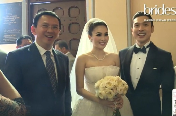 Ahok Jadi 'Bintang' di Pernikahan Sandra Dewi