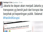  Typo, Sandiaga Uno Cuit Selamat Hari Korupsi 