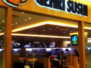 Rasakan Atmosphere Makan Sushi di Cafe  Genki Sushi 