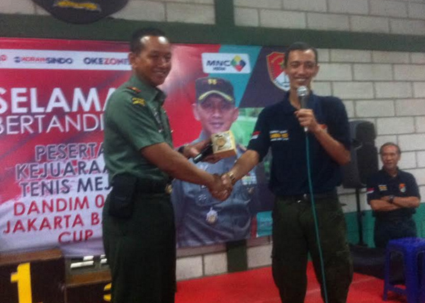 Kodim 0503 Jakarta Barat Gelar Turnamen Tenis Meja