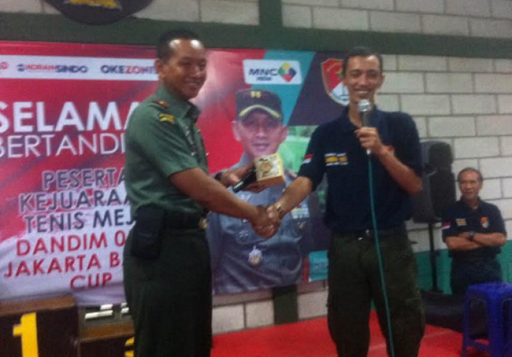 Kodim 0503 Jakarta Barat Gelar Turnamen Tenis Meja