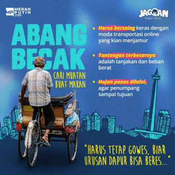 Abang Becak : Cari Muatan Buat Makan