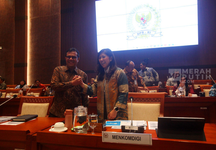 Raker Menteri Komdigi dengan Komisi I DPR Bahas Anggaran Tahun 2026
