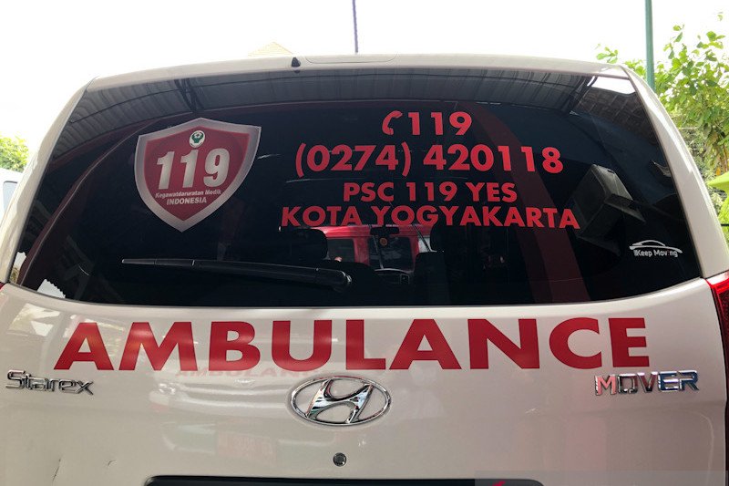 Ilustrasi salah satu unit ambulans dari PSC 119 Kota Yogyakarta untuk penanganan kegawatdaruratan (Eka AR)
