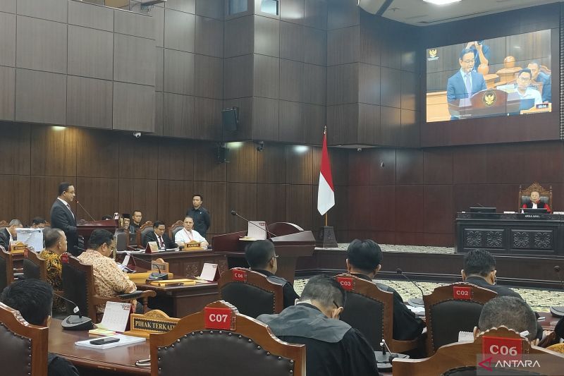 Anies Pidato di Sidang PHPU, Singgung Nilai Demokrasi Hingga Independensi Penyelenggara Pemilu