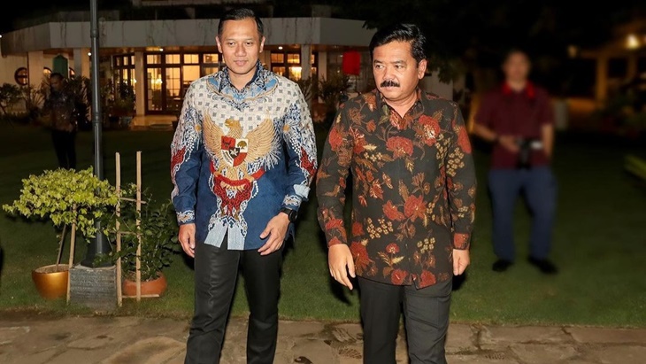 AHY Minta Wejangan Hadi Tjahjanto Terkait Tugas Menteri ATR