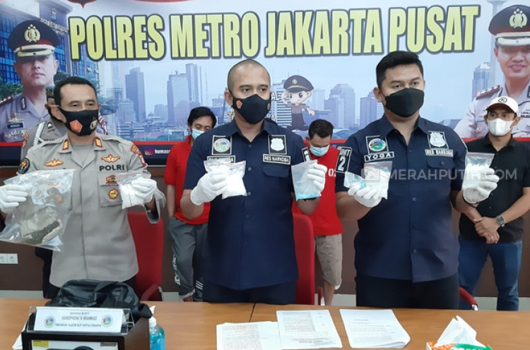 Polisi Tangkap Tiga Kurir Narkoba di Jakarta Pusat