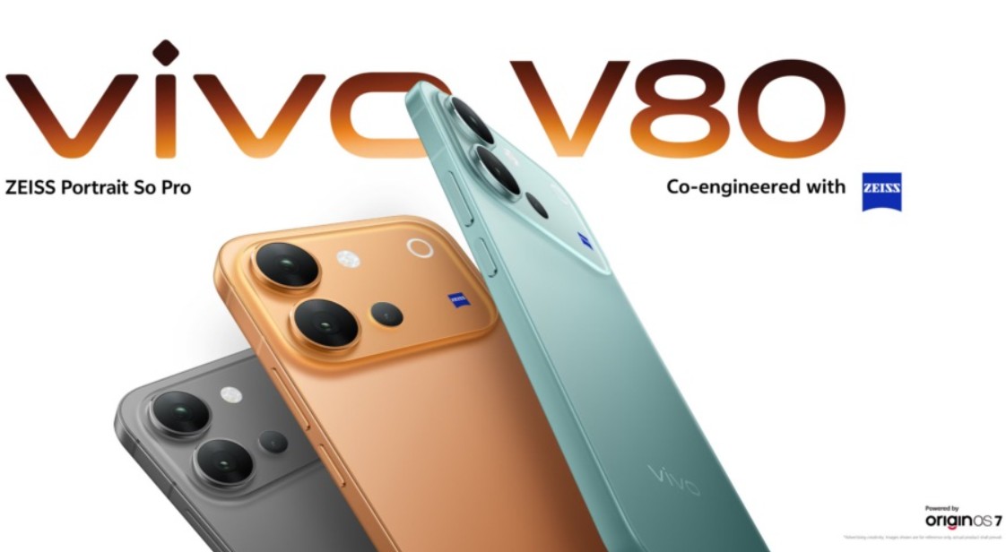Vivo V80 Meluncur, Speknya Bikin Menarik: Baterai Jumbo 7.200mAh, Layar AMOLED 144Hz, dan Kamera Zeiss