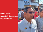 Ikuti Pj Heru Tinjau Pengerukan Kali Semongol, Gibran: “Cuma Main”