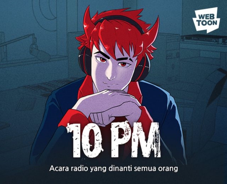 10 PM akan membawamu membaca webtoon tapi seperti menikmati radio. (Foto: facebook.com/LINEWEBTOONID)