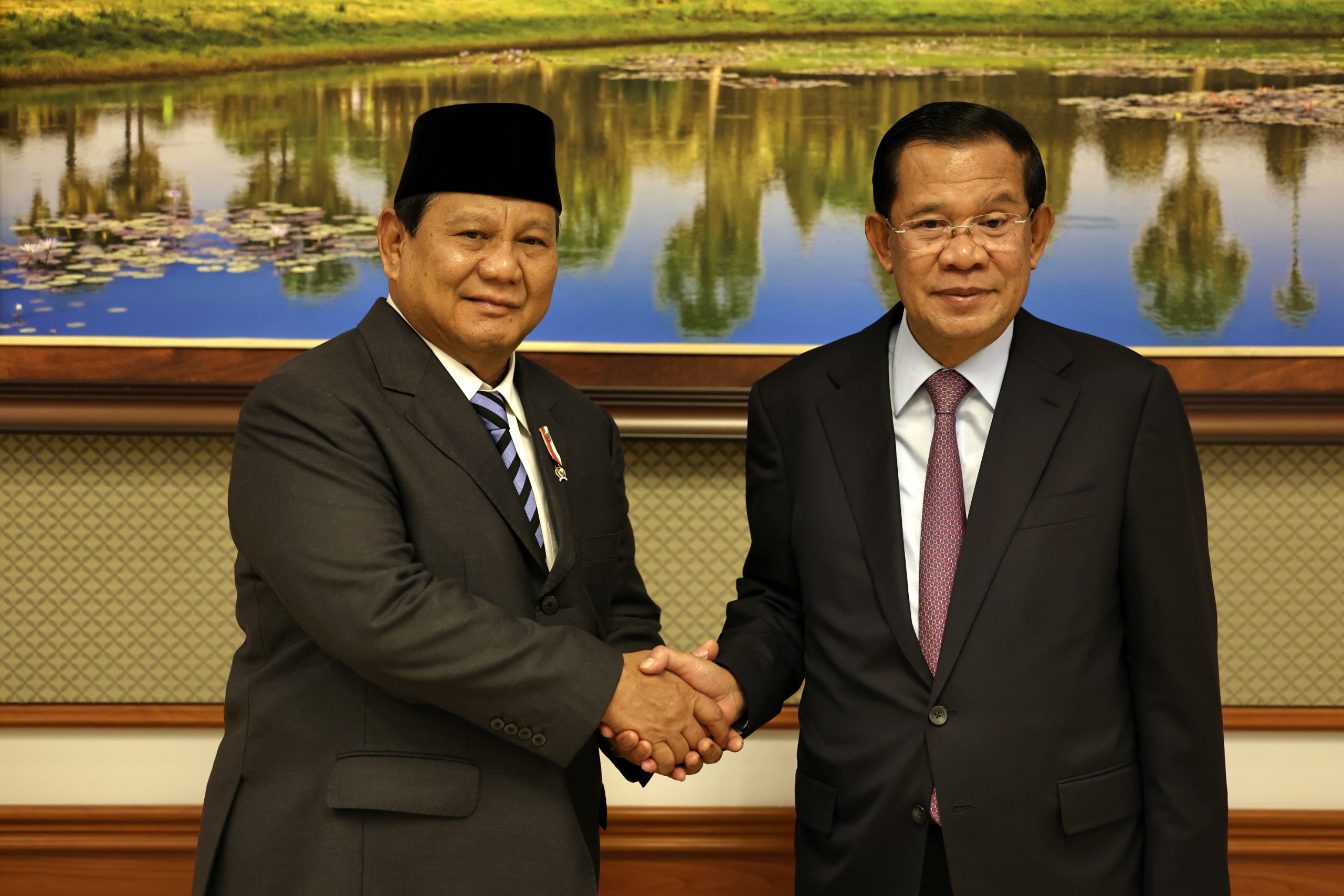 Prabowo Temui Presiden Senat Kamboja Perkuat Kolaborasi Pembangunan ASEAN