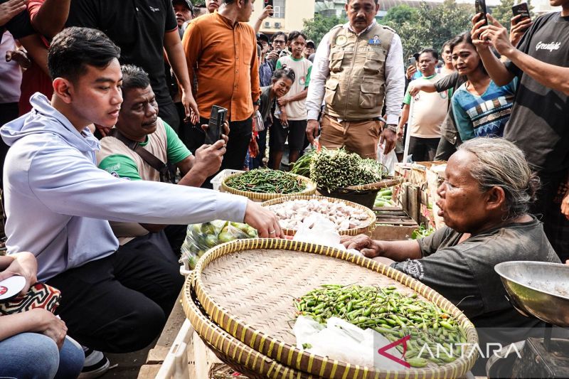 Kampanye di Pasar, Gibran Dapat Keluhan Harga Cabai Mahal