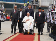Prosesi Mengantarkan Paus Fransiksus Meninggalkan Indonesia di Bandara Soekarno Hatta