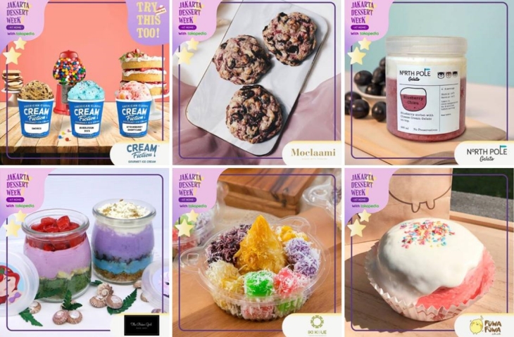 Deretan dessert menggugah selera di Jakarta Dessert Week (Foto: Istimewa)