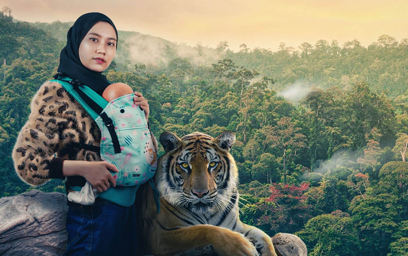 Ketangguhan Lathifah Amaturrohman Kreasikan Gendong Bayi Jadi Ladang Amal