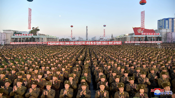 Jelang Olimpiade Musim Dingin, Korea Utara Gelar Parade Militer 