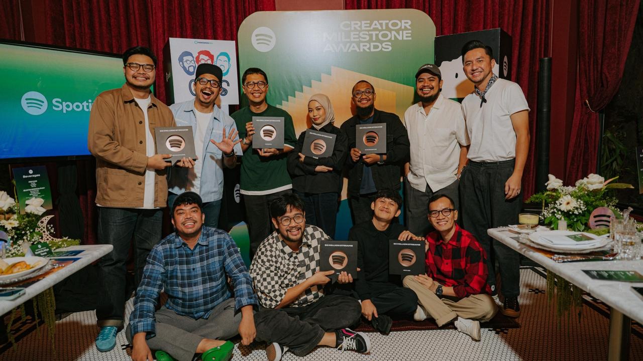 GJLS, AGAK LAEN, hingga PODKESMAS Berhasil Raih 'Milestone Awards' dari Spotify