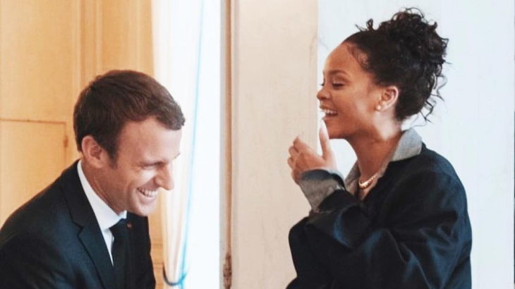 Psssttt, Rihanna Jumpa Presiden Prancis, Berikut Isi Obrolan Mereka