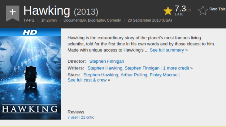 Hawking (2013)