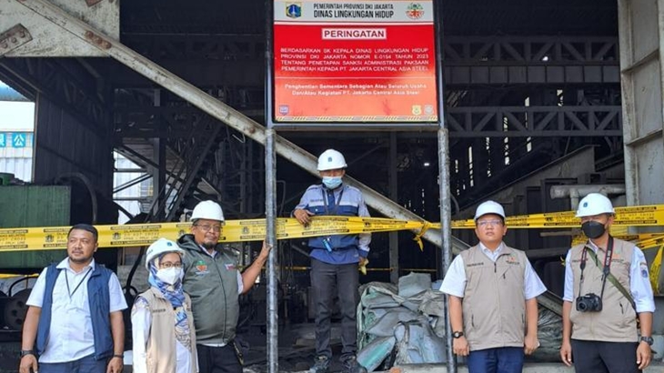 Dinas LH DKI Hentikan Operasional Pabrik Peleburan Baja