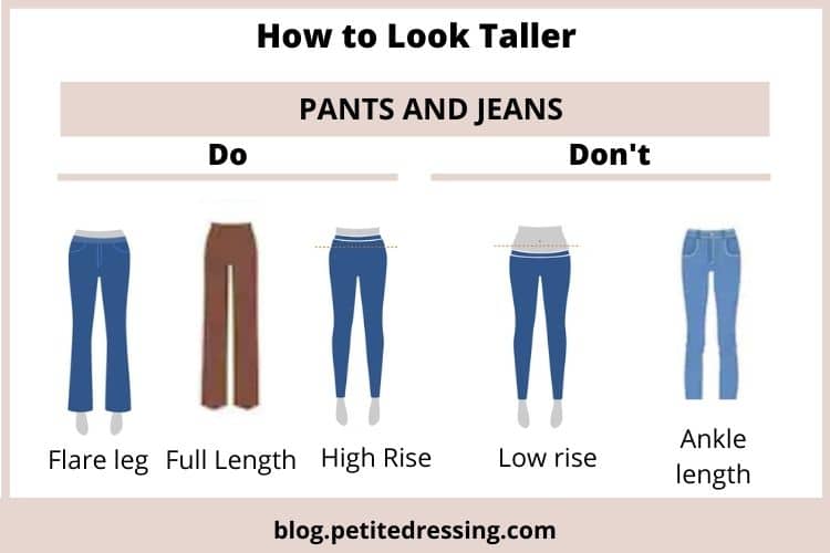 Patokan celana yang membuatmu lebih tinggi. (Foto Petite Dressing Blog)