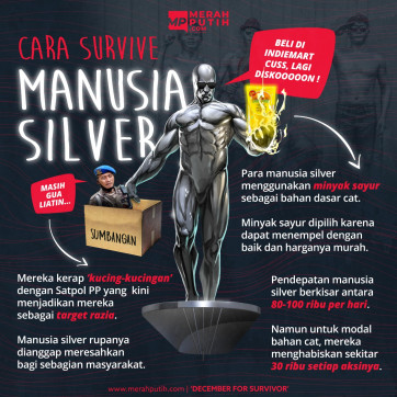 Cara Survive Manusia Silver