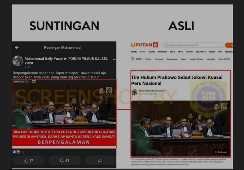 [Hoaks atau Fakta]: Mantan Kuasa Hukum Prabowo Siap Dampingi Gugatan Donald Trump