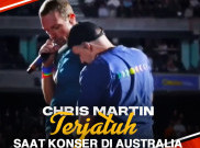Bernasib Sama dengan Olivia Rodrigo, Chris Martin Jatuh Di Panggung Saat Konser 