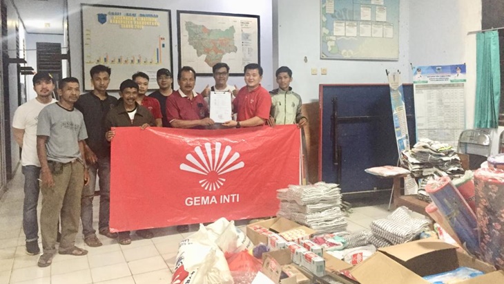 Gema Inti Pusat Kirim Logistik untuk Korban Tsunami Selat Sunda