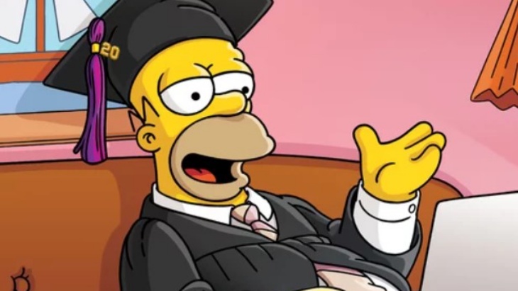Pidato Jenaka Homer Simpson untuk Pelajar Lulusan 2020