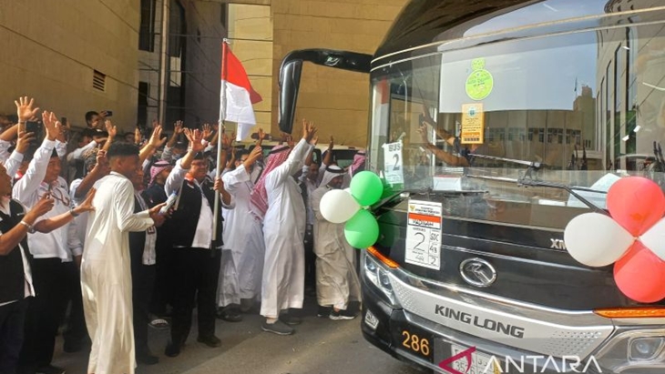 Jemaah Haji Indonesia Kloter Terakhir Tinggalkan Makkah