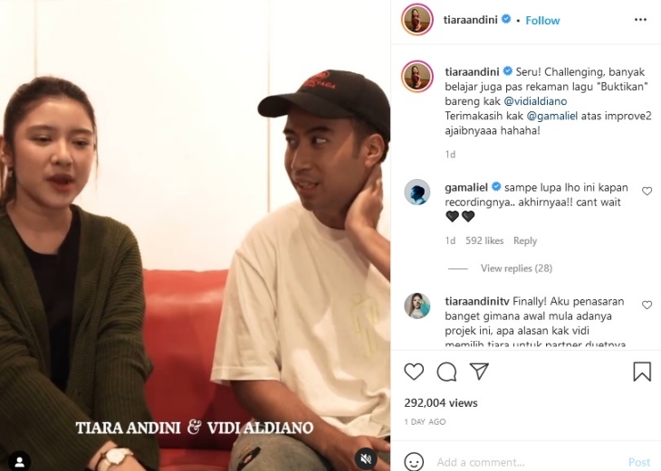 Tiara Andini dan Vidi Aldiano Bawa Penyegaran Baru untuk Lagu 'Buktikan'  