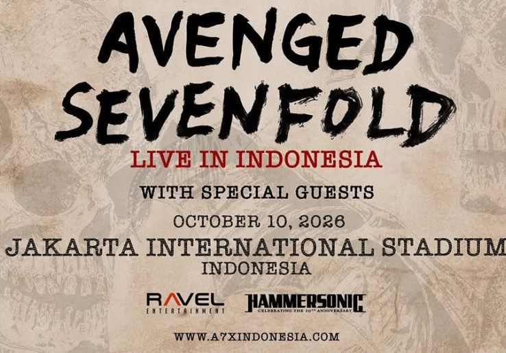 Resmi! Avenged Sevenfold Konser di Jakarta, Tiket Mulai dari Rp 600 Ribuan