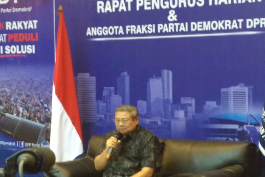 Suasana Konferensi Pers SBY