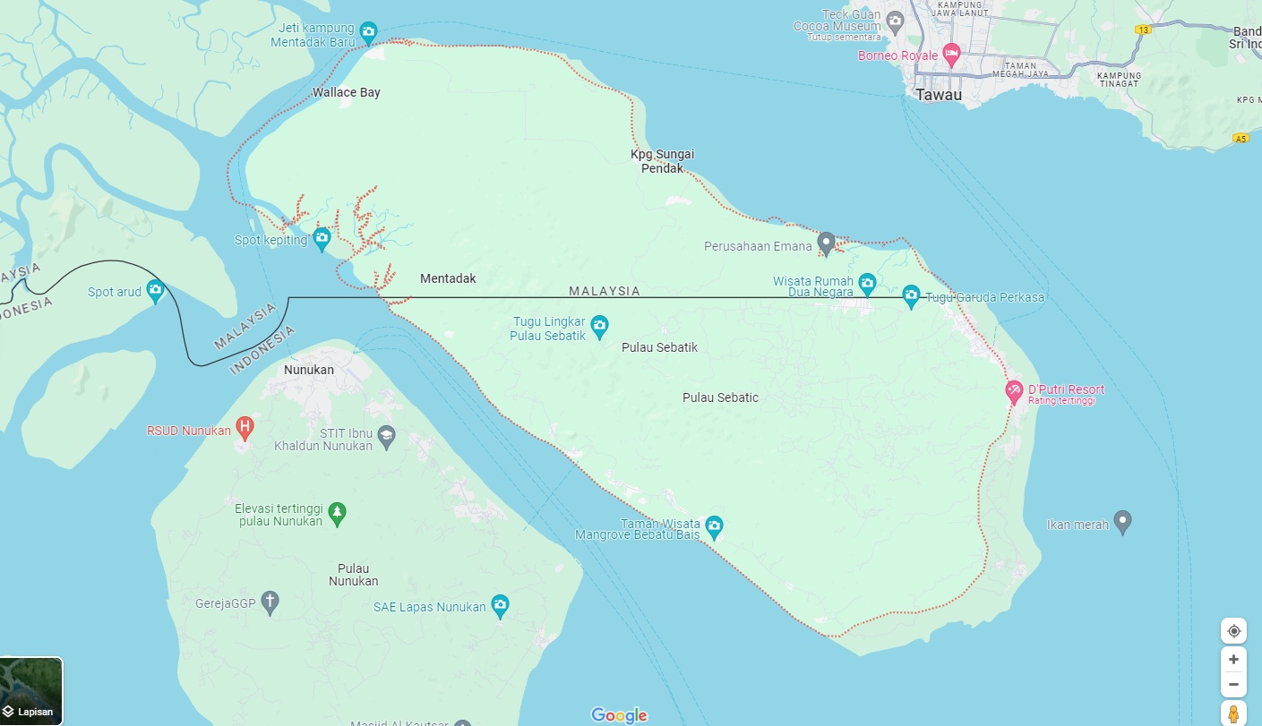 33 Rumah WNI di Pulau Sebatik yang Masuk Malaysia Bakal Direlokasi